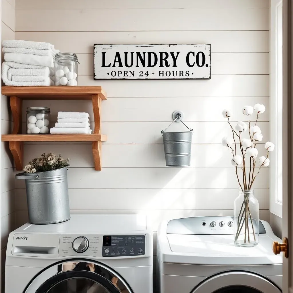 Achieving the Farmhouse Look with Hobby Lobby Laundry Room Decor