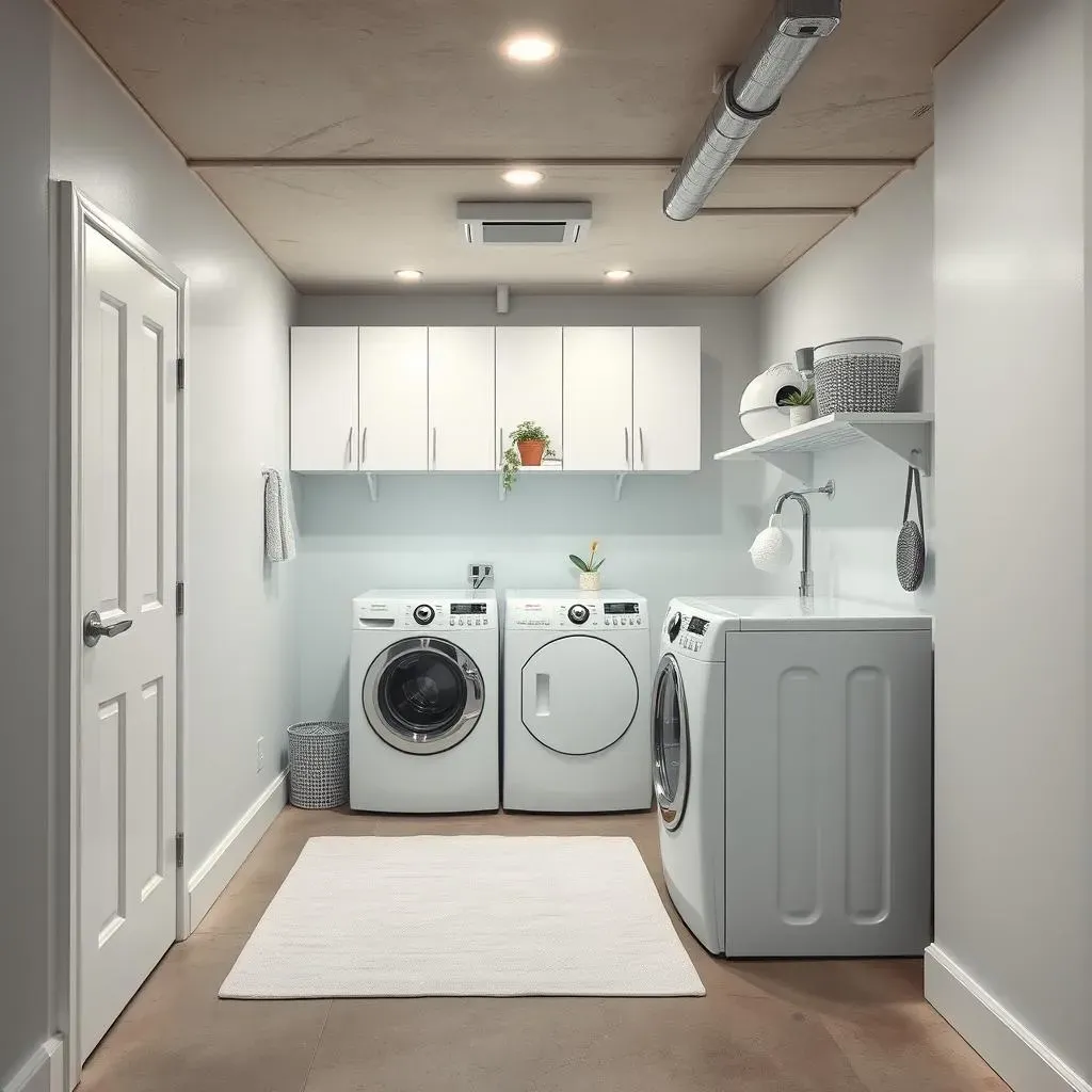 Aesthetic Basement Laundry Room Ideas: Lighting, Decor, and Style