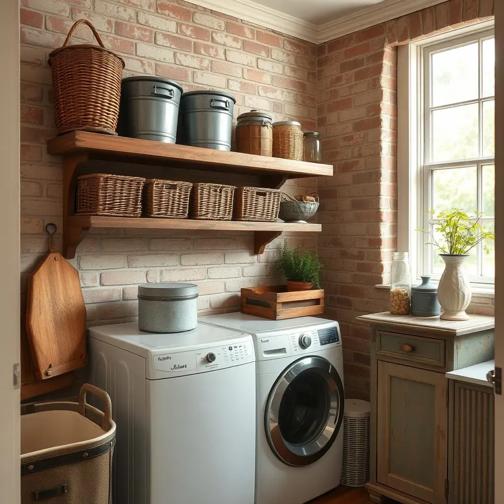 Antique Laundry Room Organization and Storage Ideas