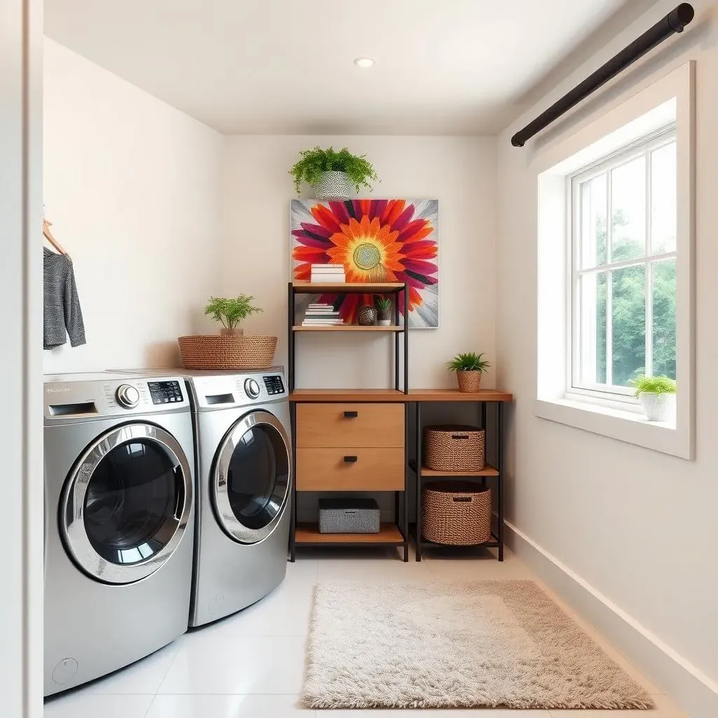 Brilliant Basement Laundry Room Decorating Ideas