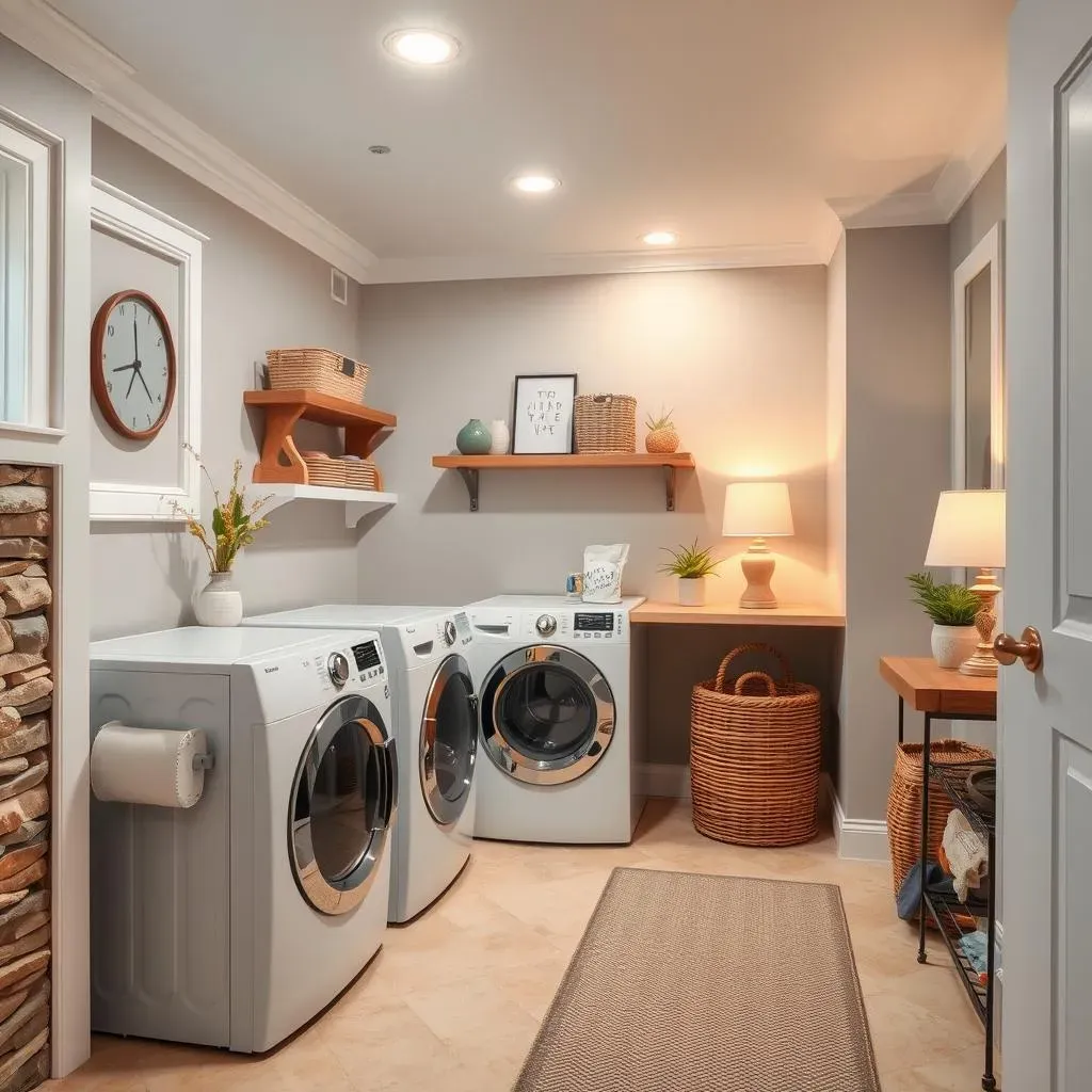 Amazing Basement Laundry Room Paint Ideas