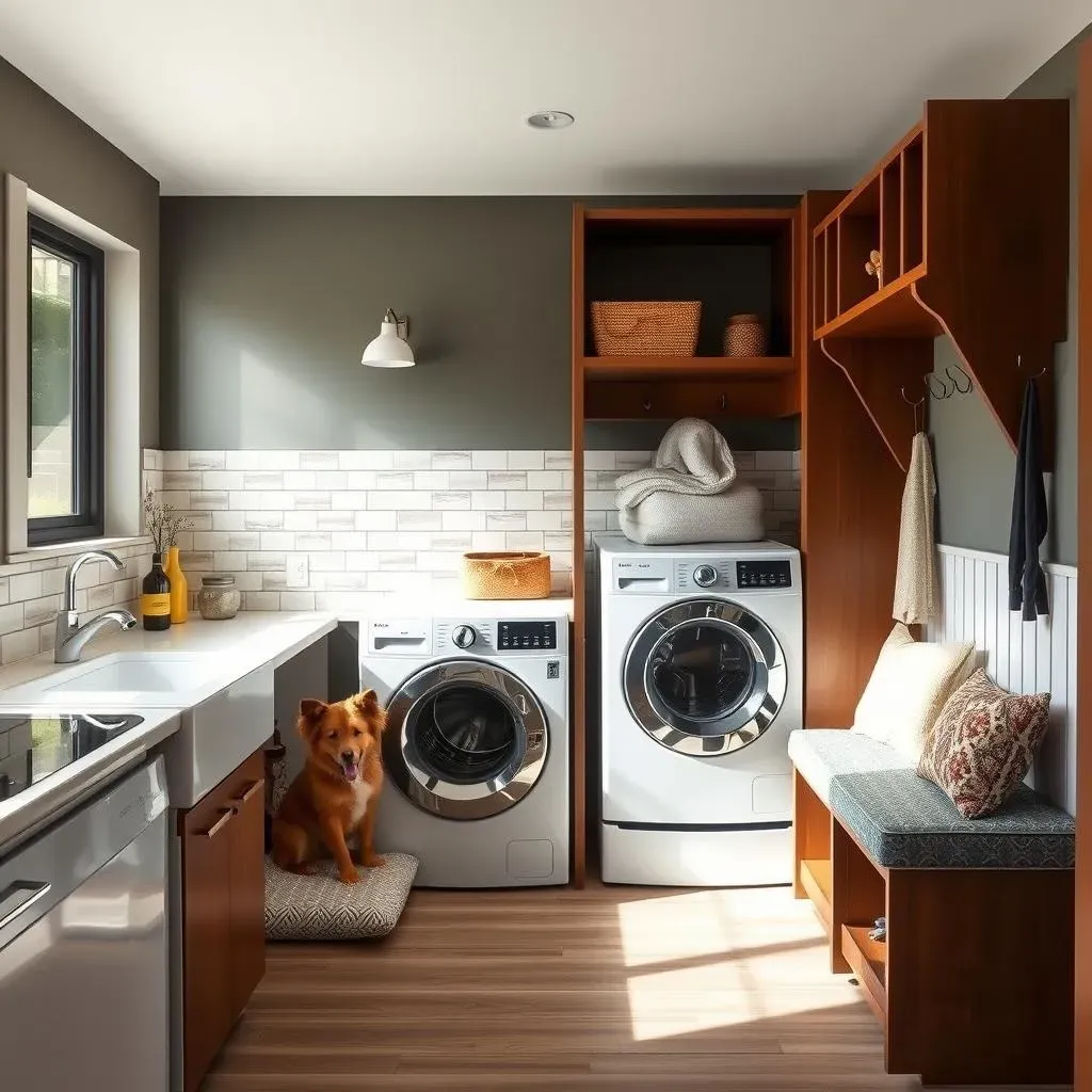 Beyond Laundry: MultiPurpose Mid Century Modern Laundry Room Designs