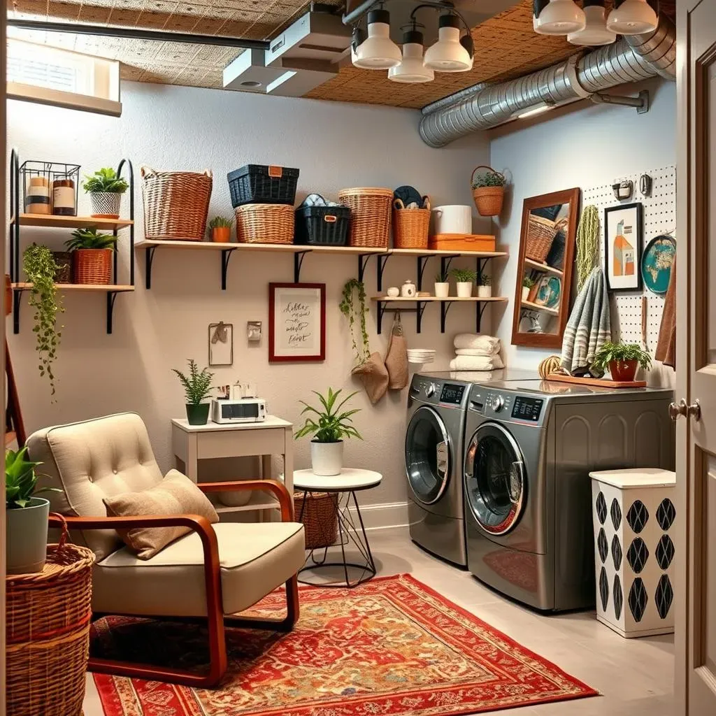 Beyond Paint: Enhancing Your Basement Laundry Room with Decor and Organization