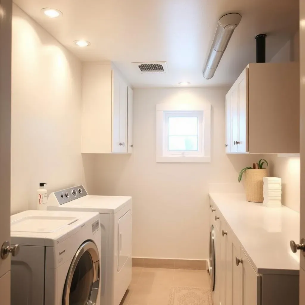 Bright Ideas for Basement Laundry Room Lighting and Color