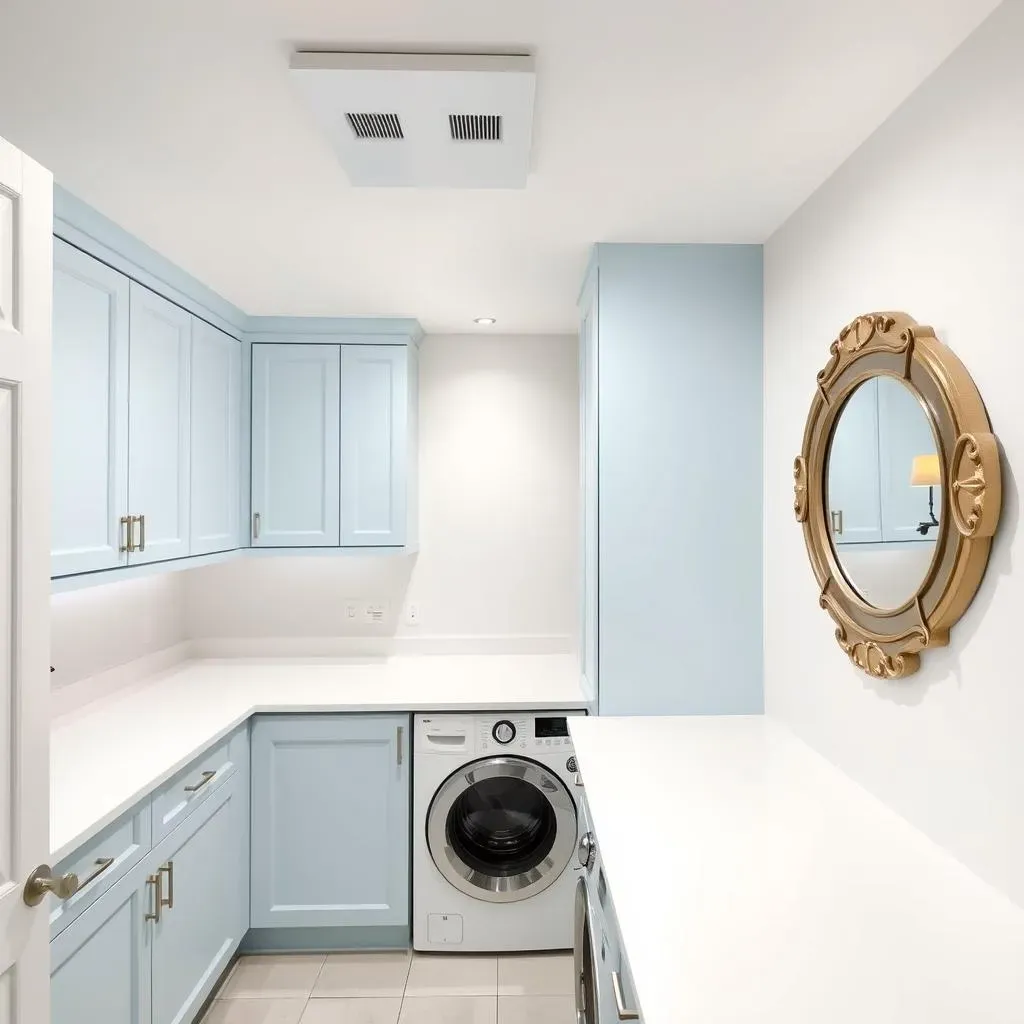 Brightening Up Your Basement Laundry Room Makeover: Colors and Lighting Tricks