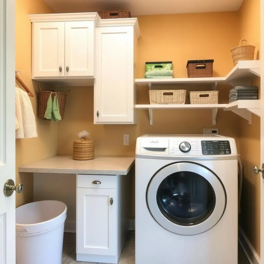 BudgetFriendly Makeover Small Laundry Room Ideas