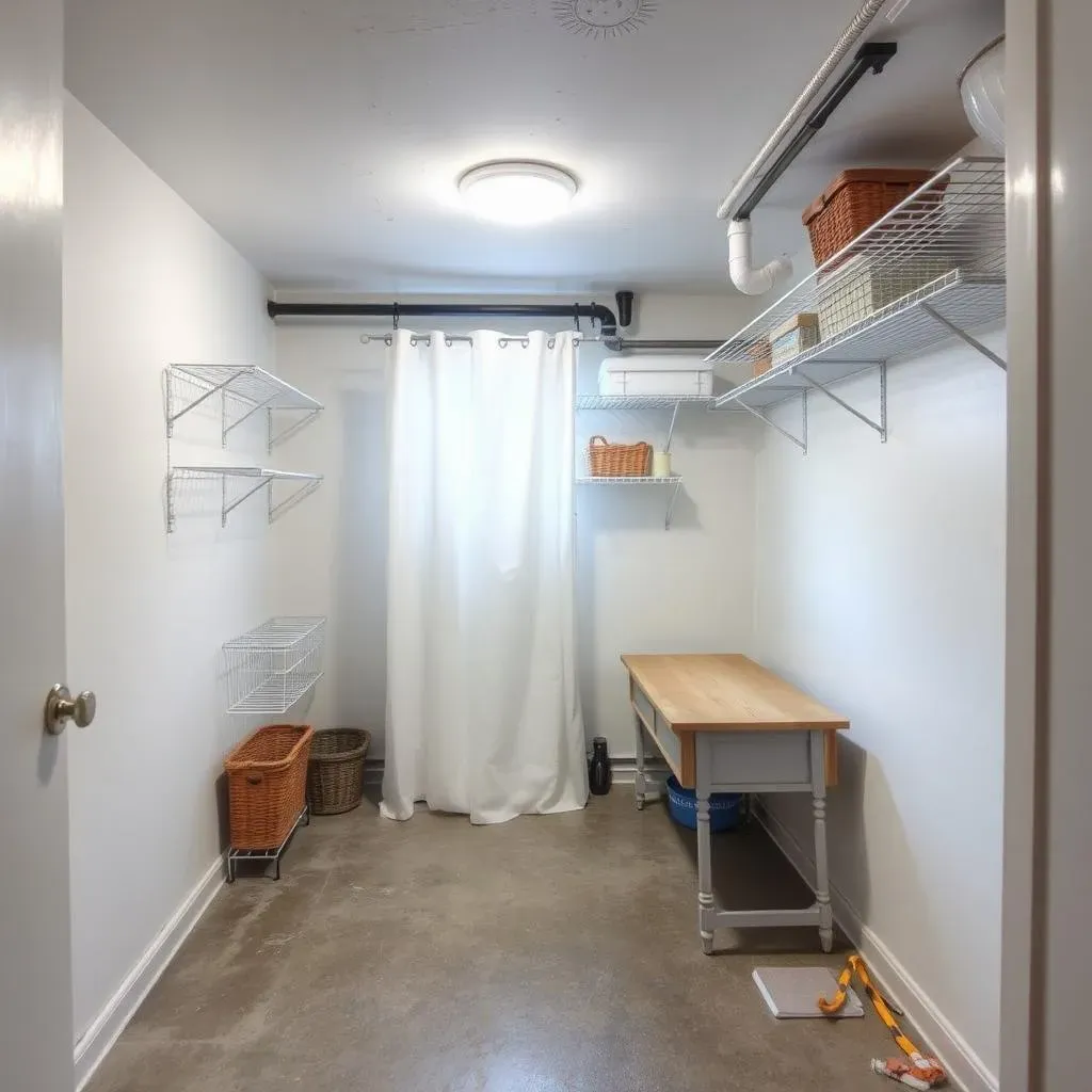 BudgetFriendly Unfinished Basement Laundry Room Makeover Ideas