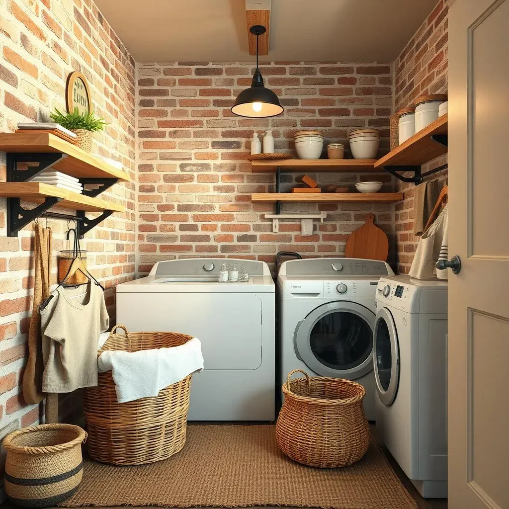 Charming Rustic Laundry Room Decorating Ideas