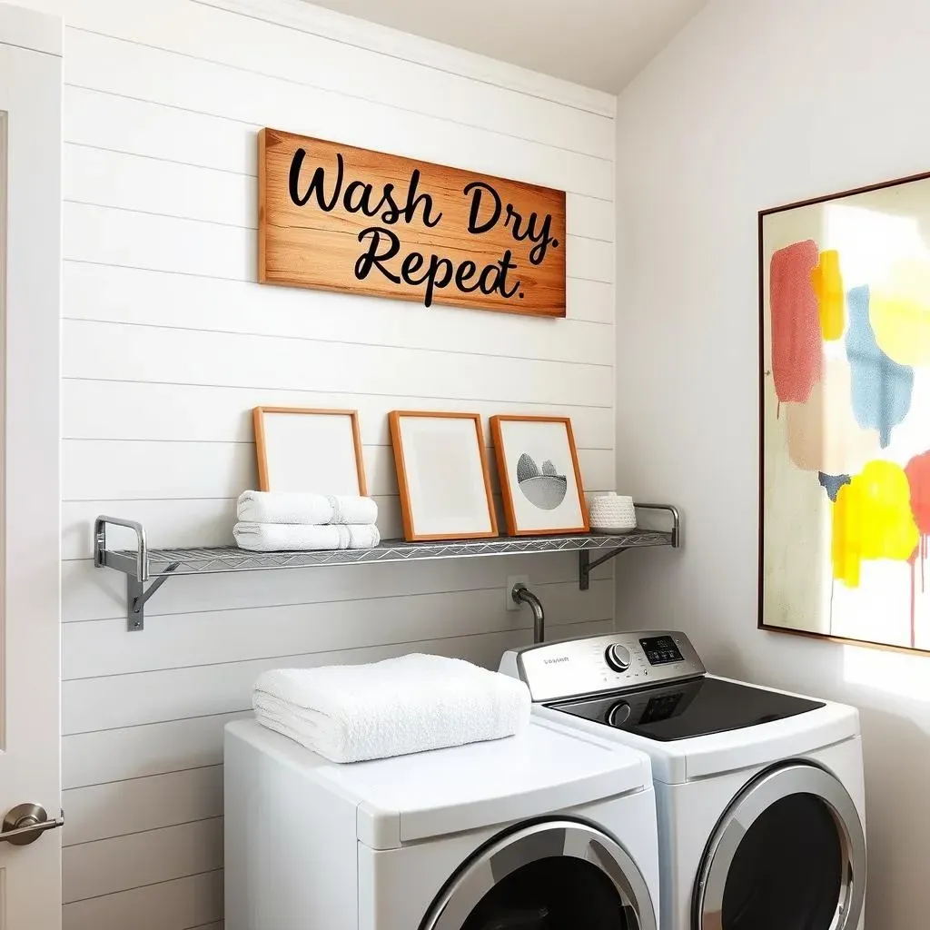 Chic & Practical: Exploring Modern Laundry Room Wall Decor Styles