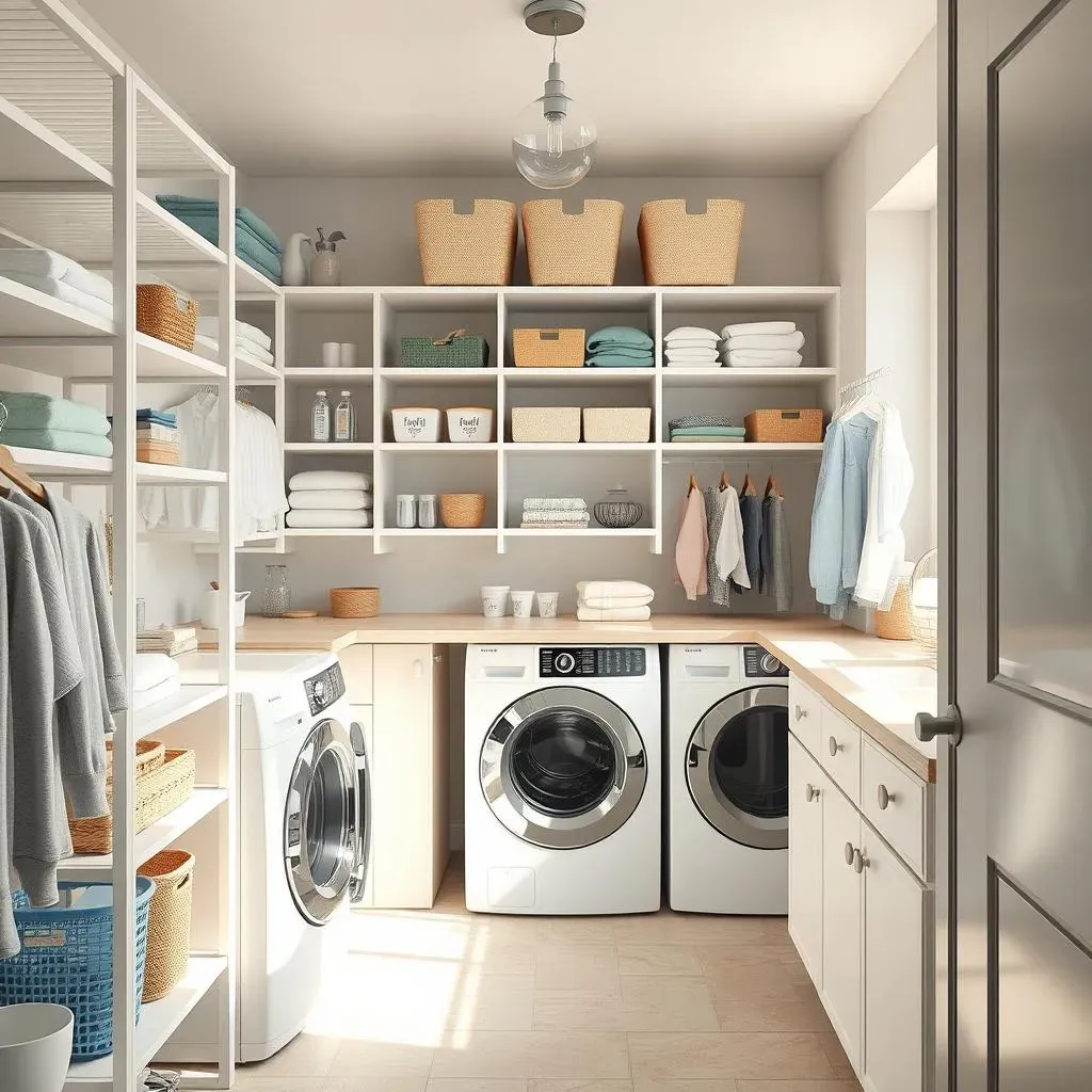 Clever Small Laundry Room Shelving Ideas to Maximize Space