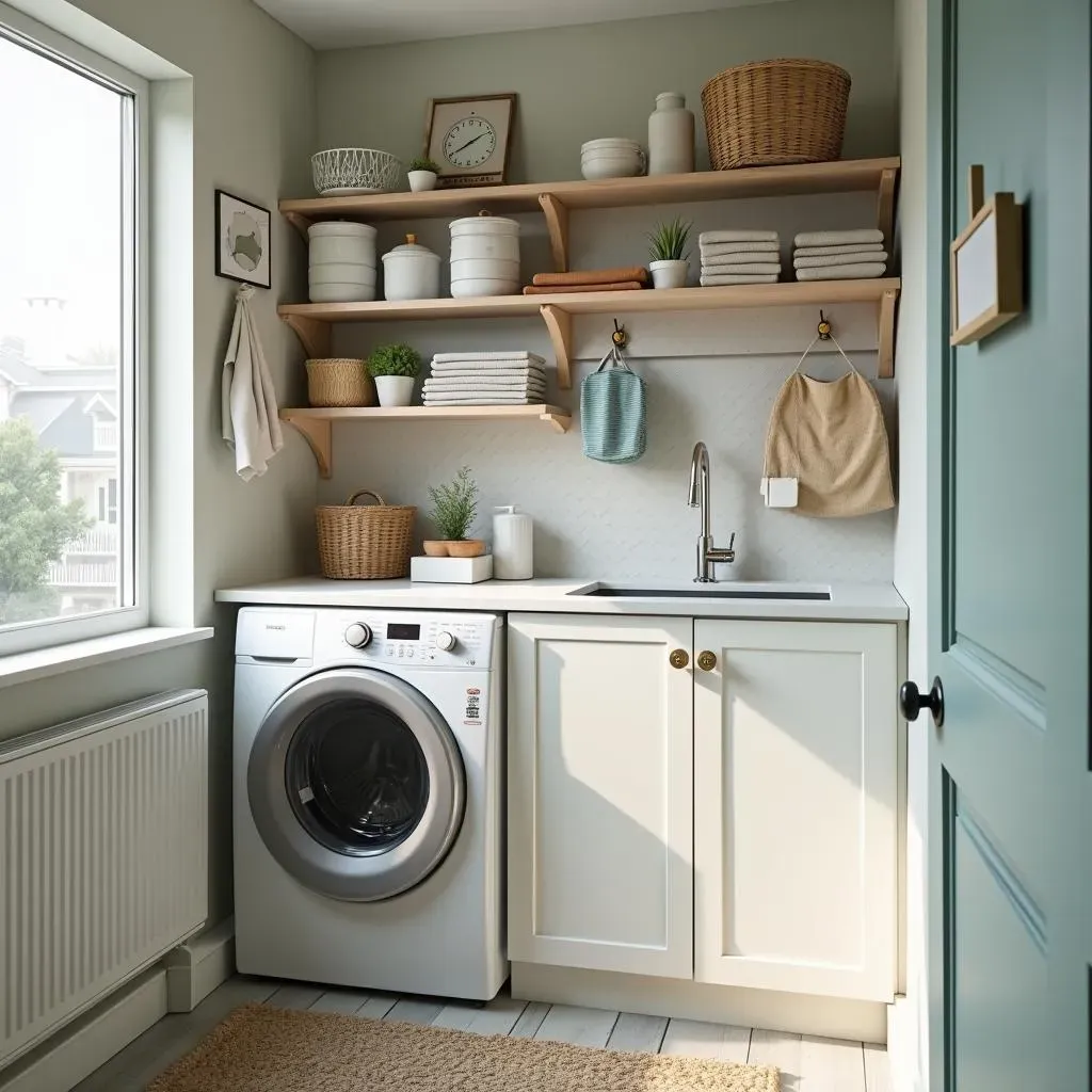 Clever Storage Solutions for Small Laundry Rooms with Top Load Washers