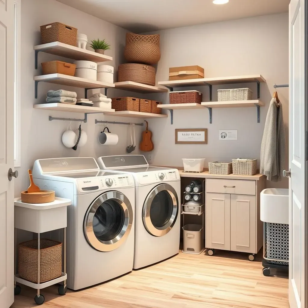 Clever Storage Solutions for Small Laundry Rooms with Top Loaders