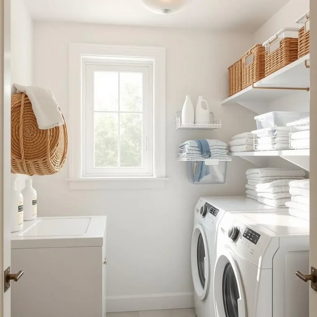 Clever Storage Solutions for Small Laundry Rooms with Windows