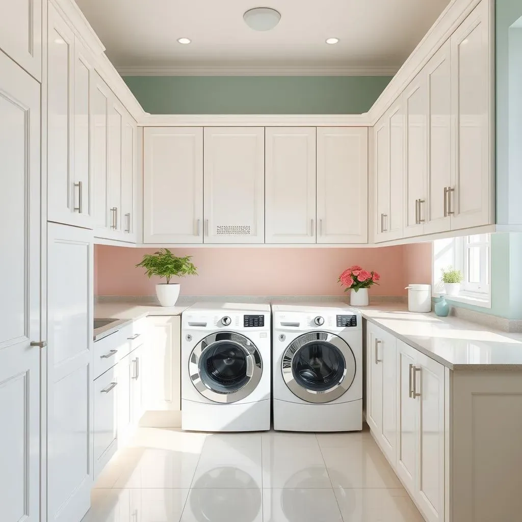 Color Palettes and Finishes in Bright Laundry Room Ideas