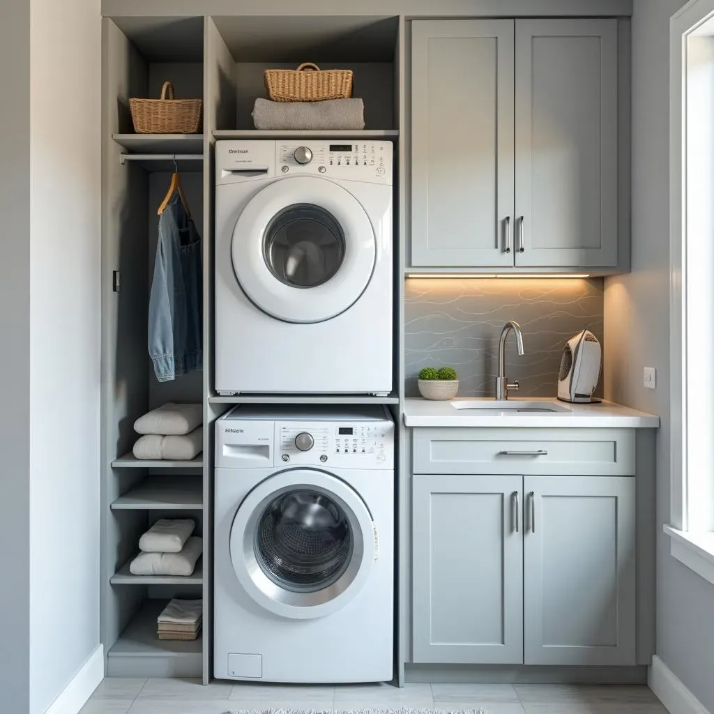 Ultimate Compact Modern Laundry Room Solutions