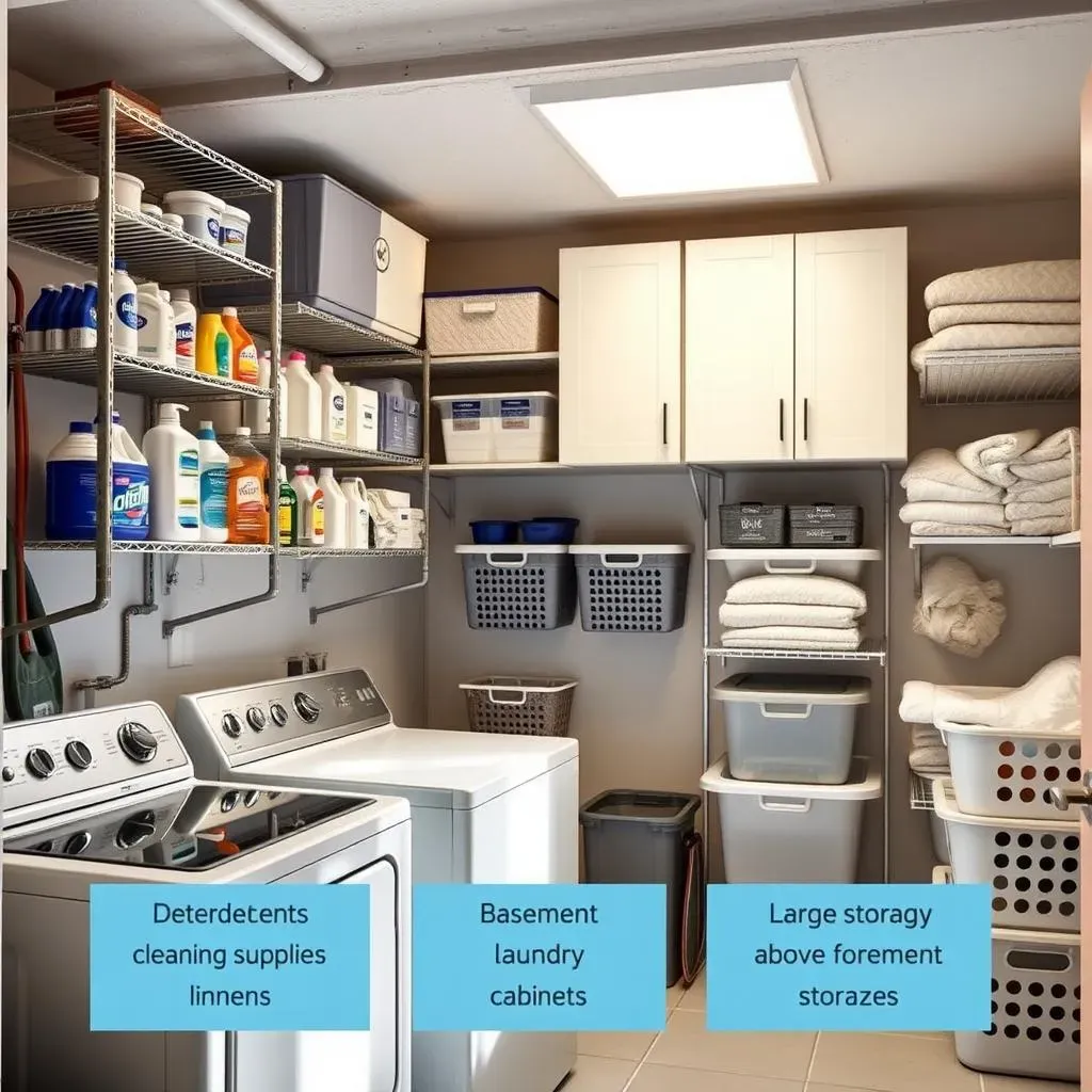 Conquer Clutter: Laundry Room Storage Ideas for Basements