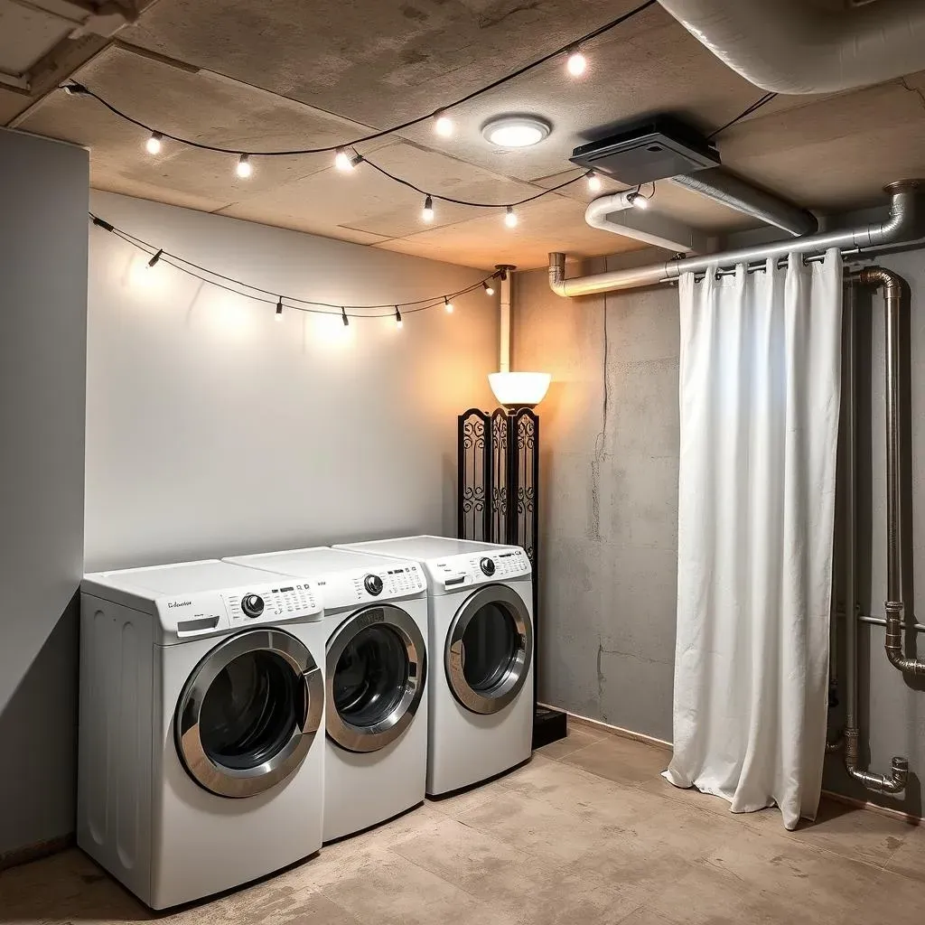 Cool DIY Ideas for Your Unfinished Basement Laundry Room