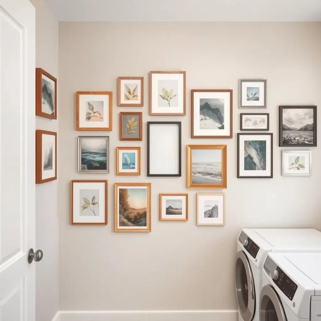 Creating a Cohesive Laundry Room Gallery Wall