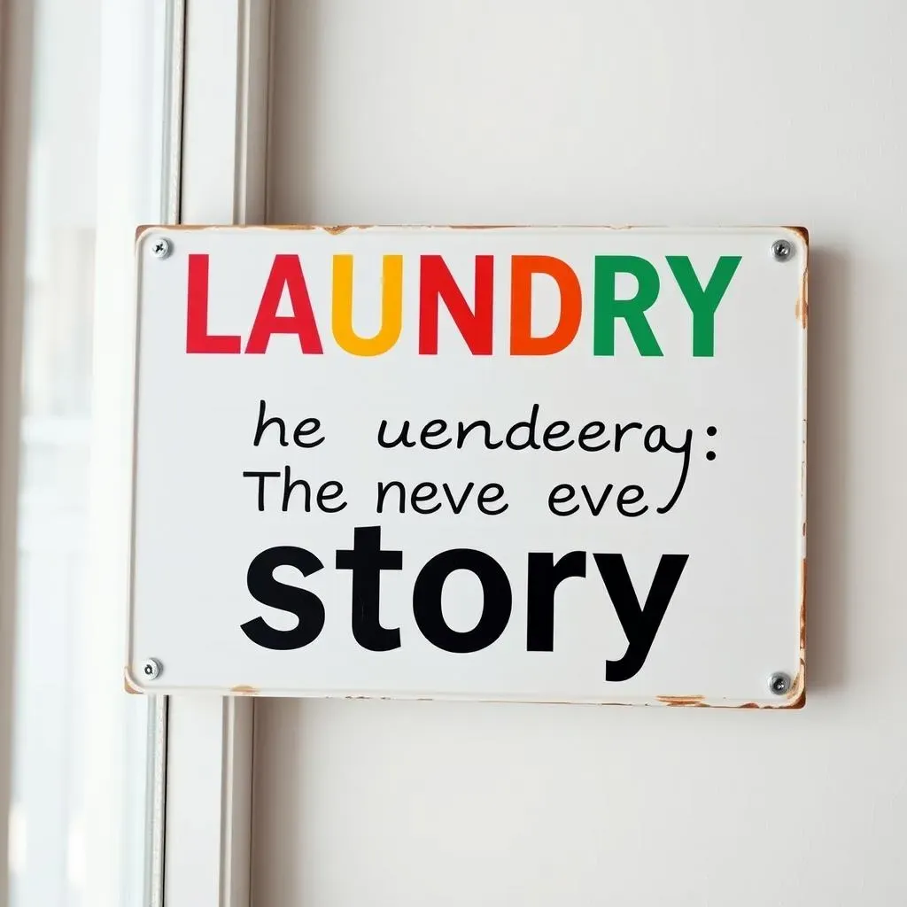 Creative Ideas for Your Small Laundry Room Signs