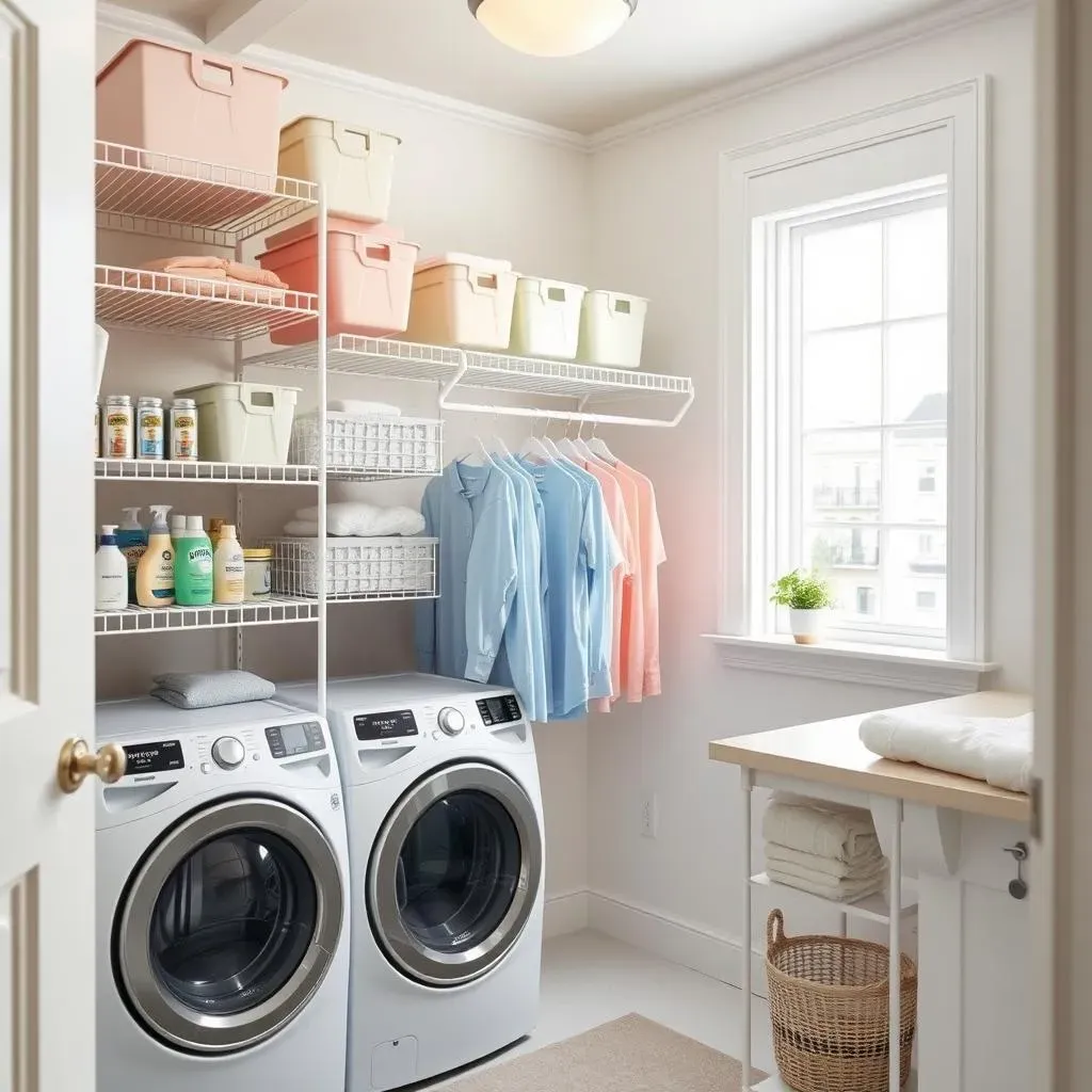 Creative Laundry Room Wire Shelving Ideas and Organization Tips