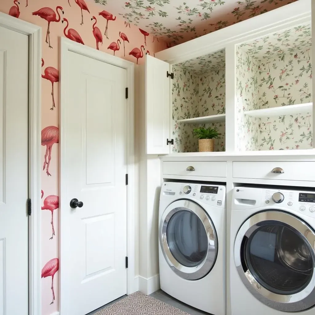 Creative Placement for Laundry Room Wallpaper Ideas