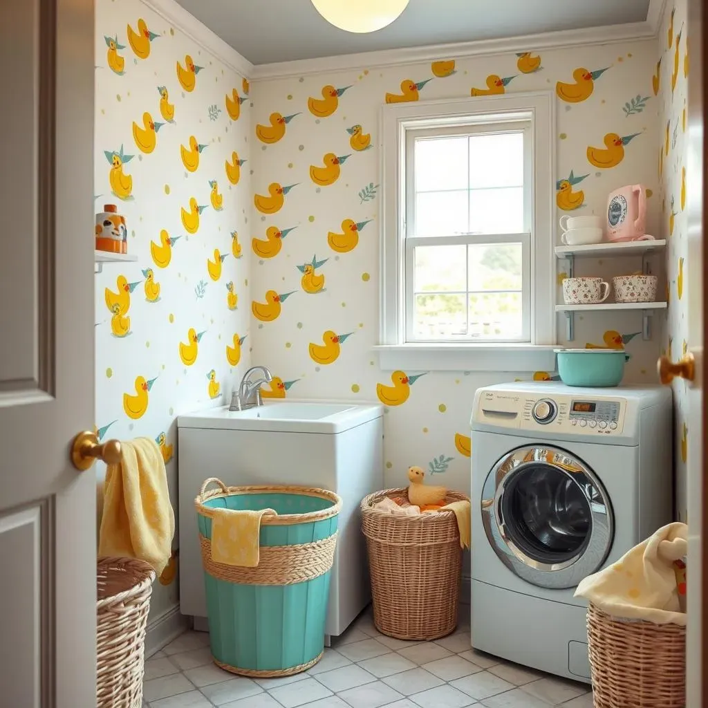 Creative Small Laundry Room Wallpaper Ideas: From Whimsical to Bold