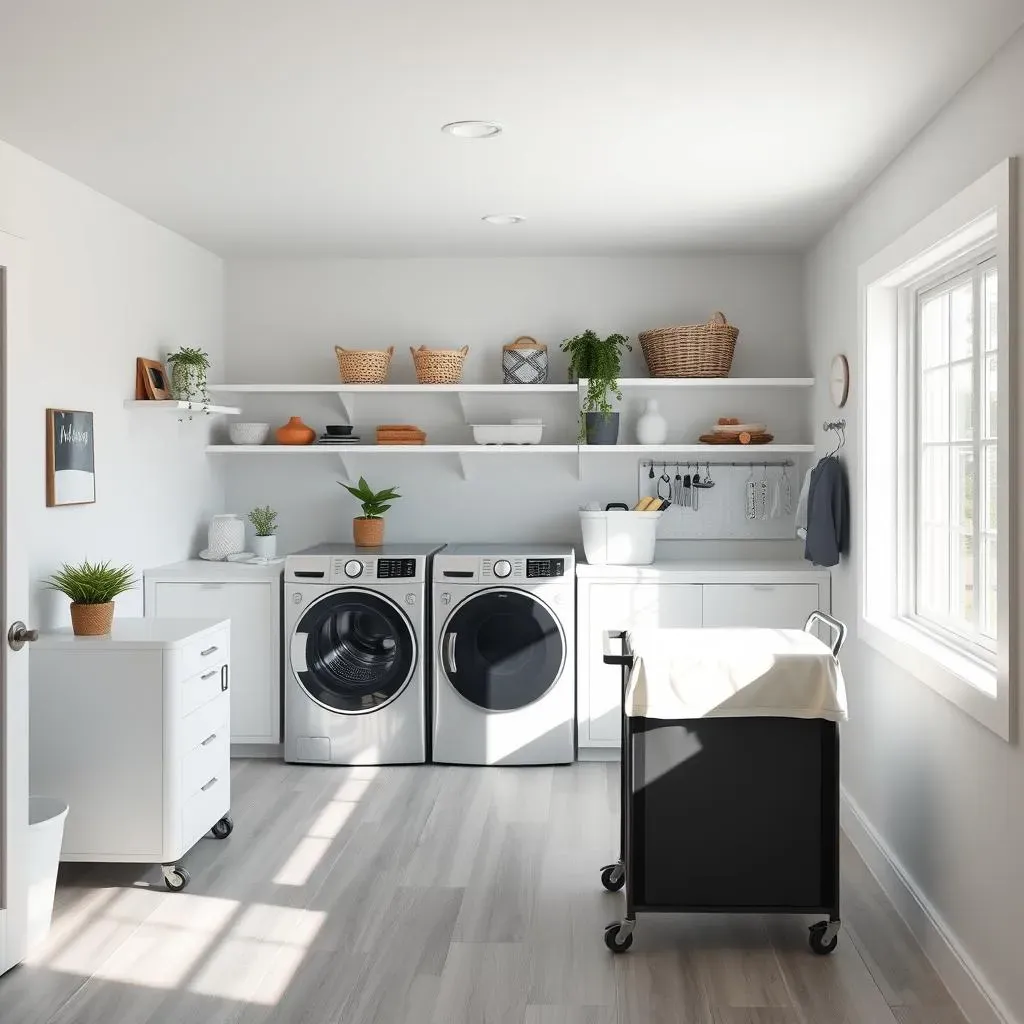 Amazing Basement Laundry Room Decorating Ideas