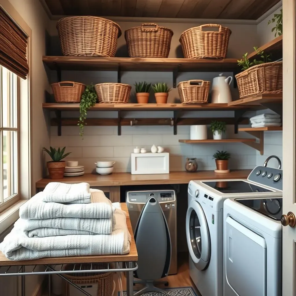 Designing Functional Rustic Laundry Room Shelving