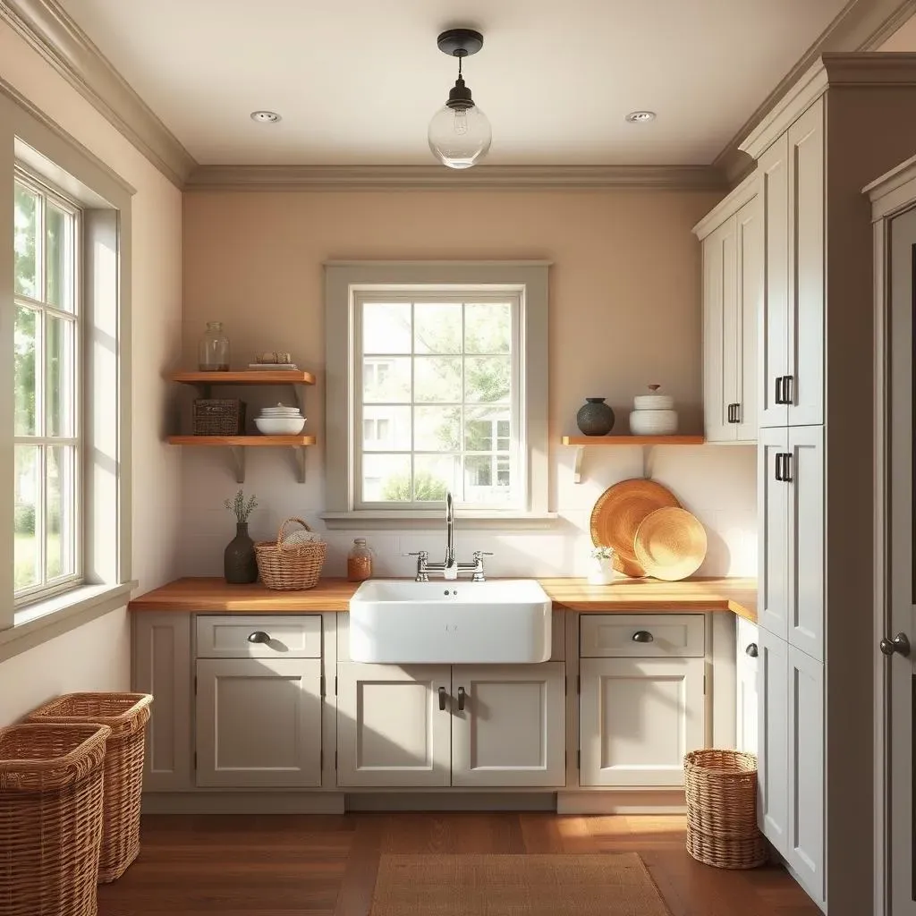 Designing Your Dream Farmhouse Laundry Room Around the Sink