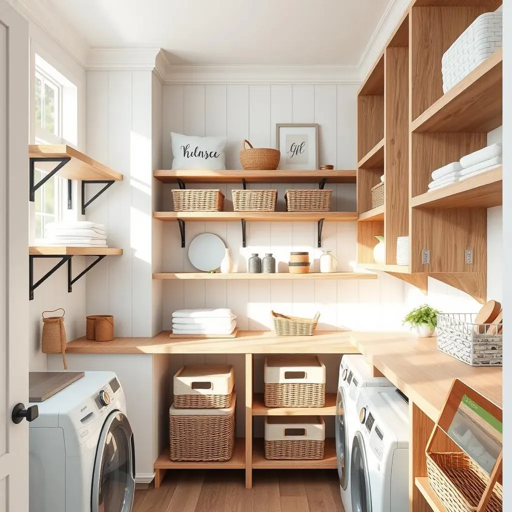 Designing Your Dream Laundry Room: Wood Shelving Ideas