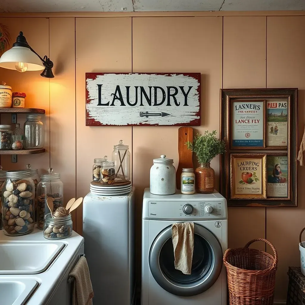 DIY Antique Laundry Room Decor Projects