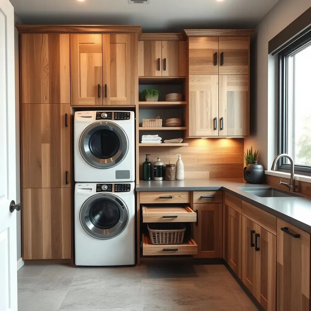 DIY Cabinet Solutions for Your Stacked Washer Dryer Laundry Room