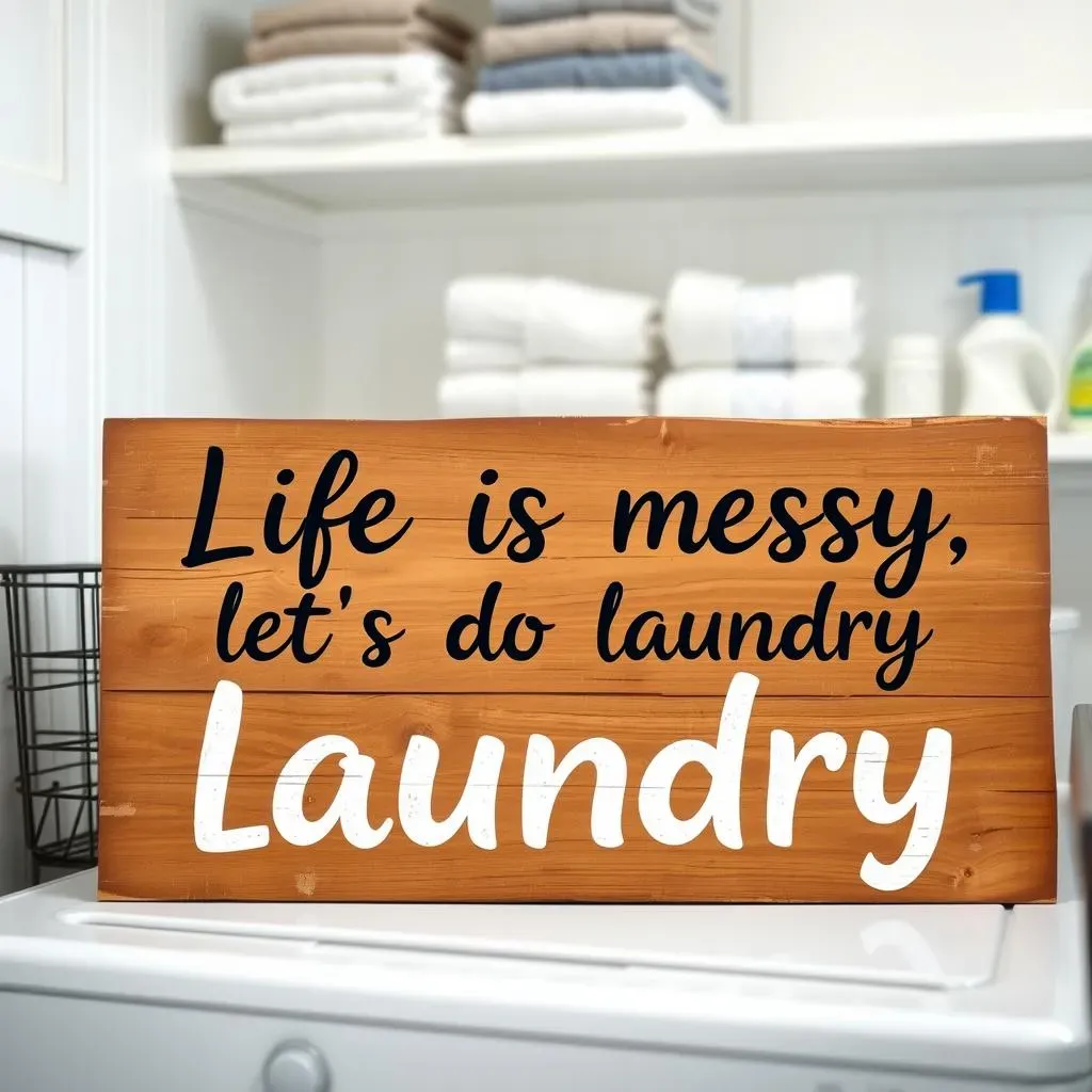 DIY Fun: Creating Your Own Laundry Room Wall Signs