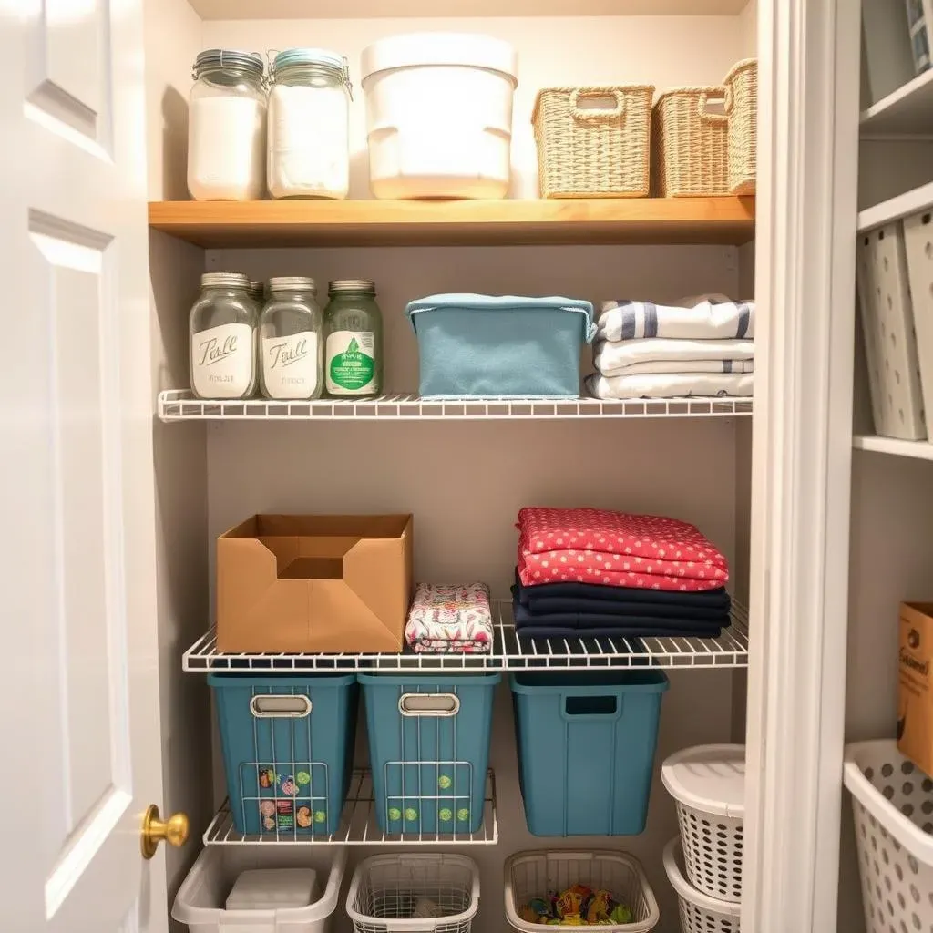DIY Laundry Room Closet Storage Solutions on a Budget