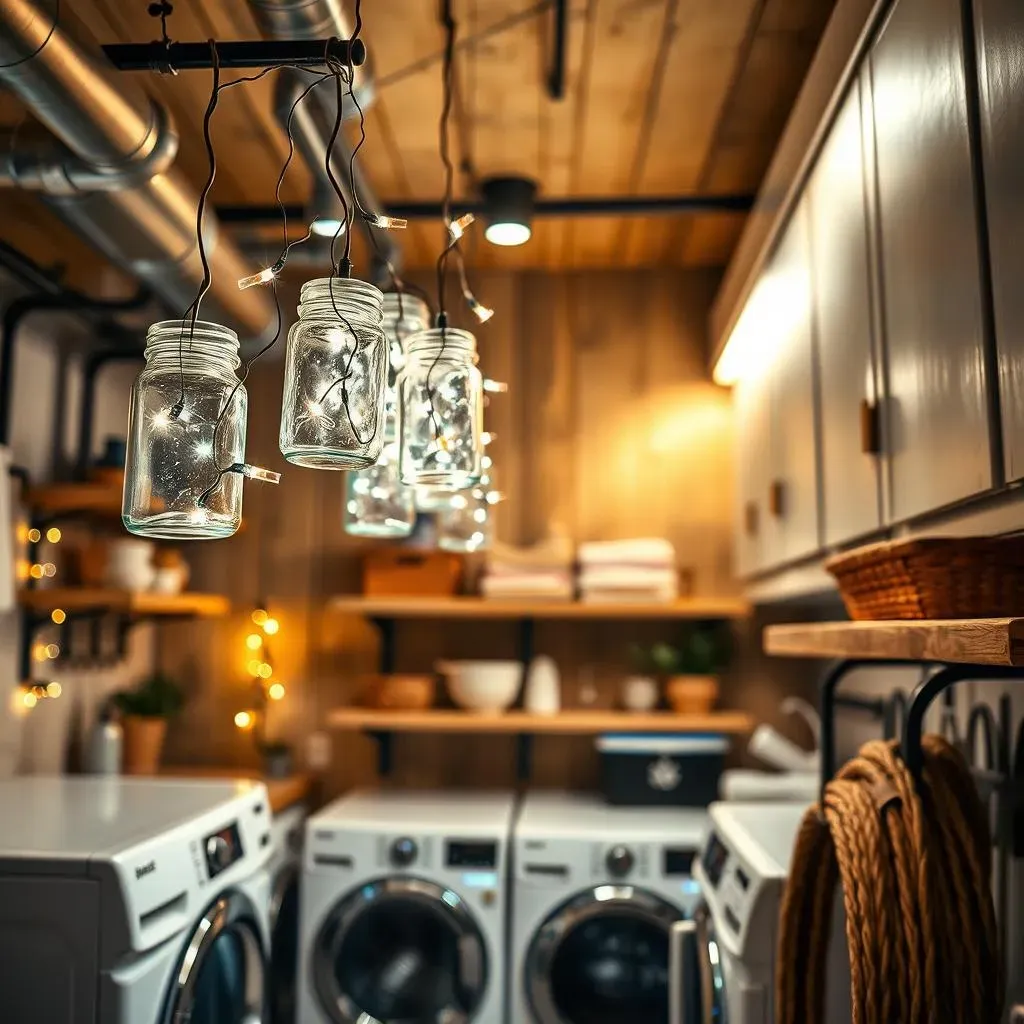 DIY Laundry Room Lighting Projects from Pinterest