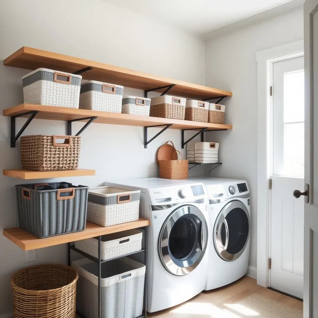 DIY Open Shelving Laundry Room: Style and Function on a Budget