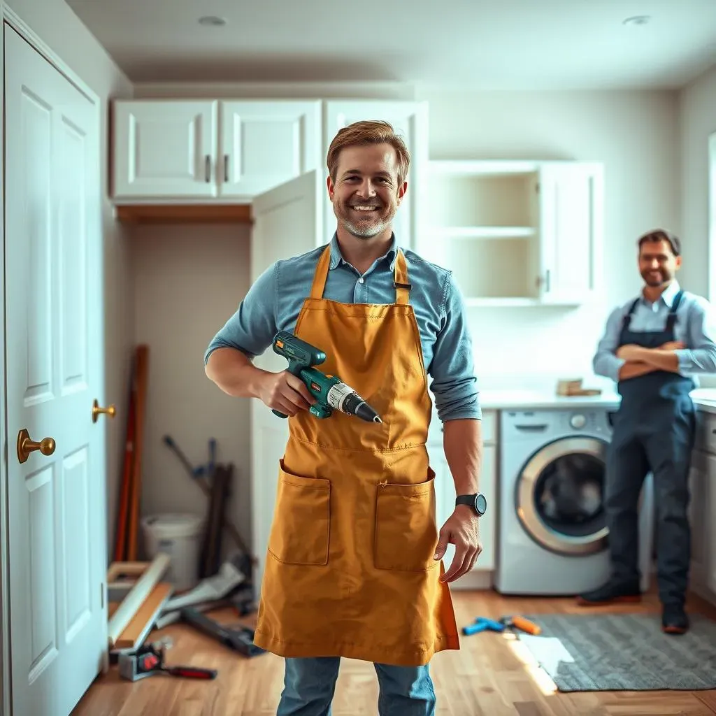 DIY or Pro Install?  Your Guide to Getting White Laundry Cabinets