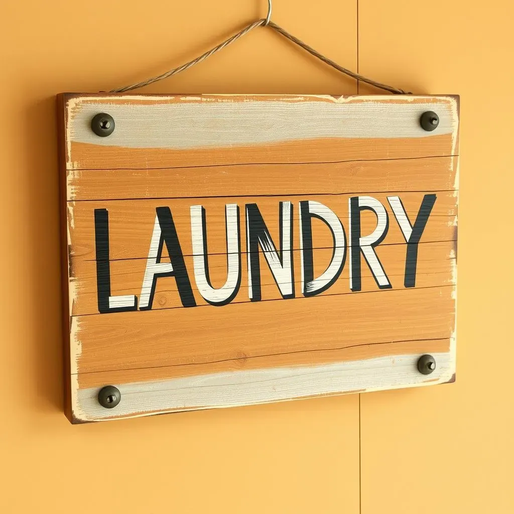 DIY Rustic Laundry Signs: A Fun Project