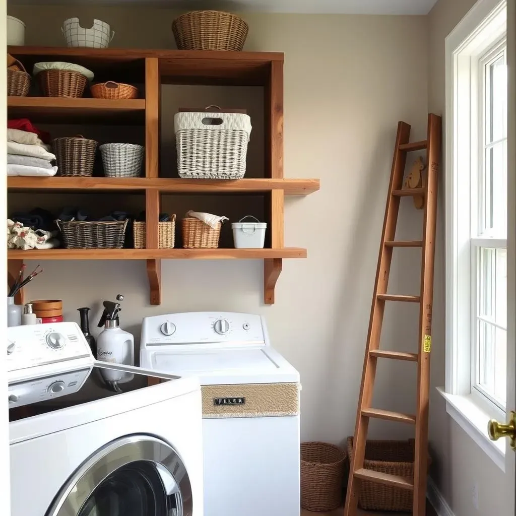 DIY Shelving Solutions for Small Laundry Rooms with Top Loading Washers