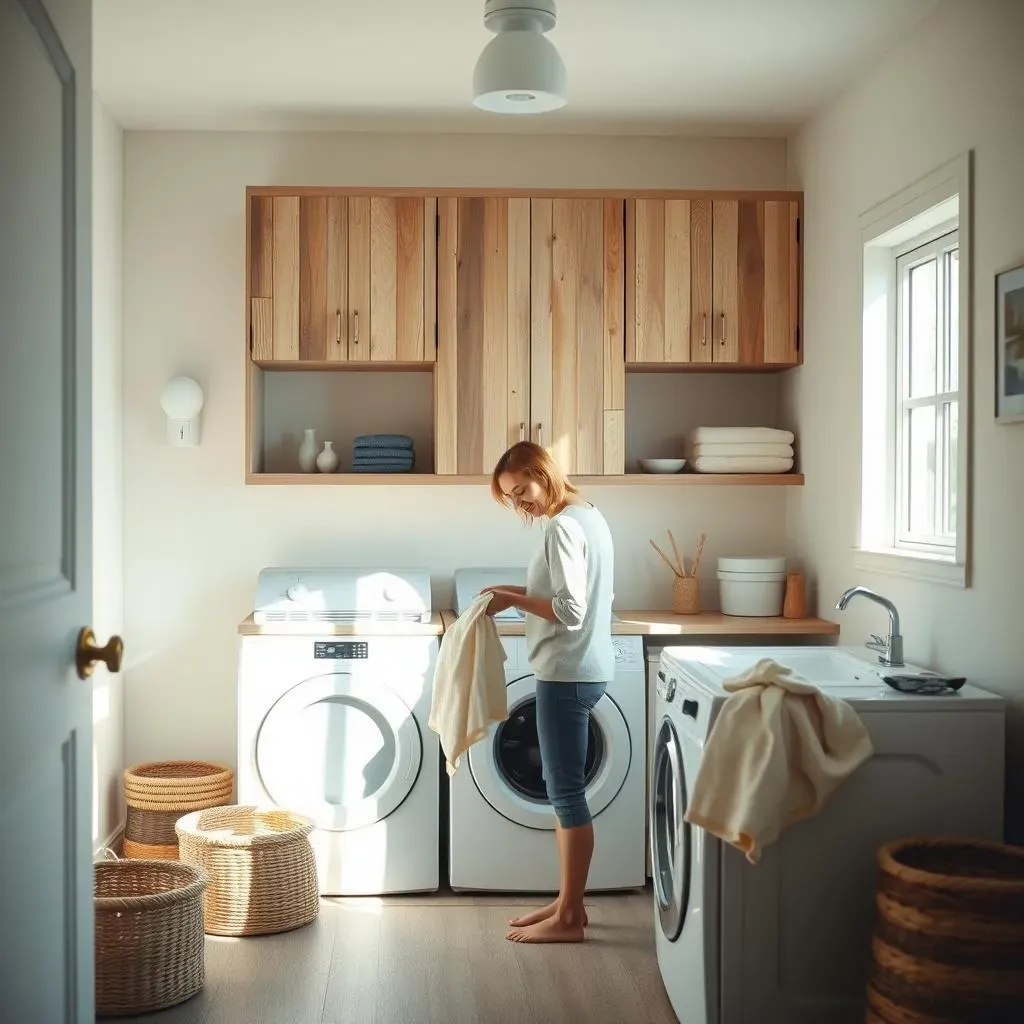 DIY Small Laundry Room Ideas with Cabinets on a Budget