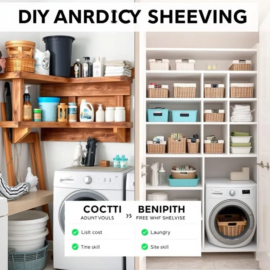 DIY vs. Buying:  CostEffective Shelving Solutions for Your Laundry Room