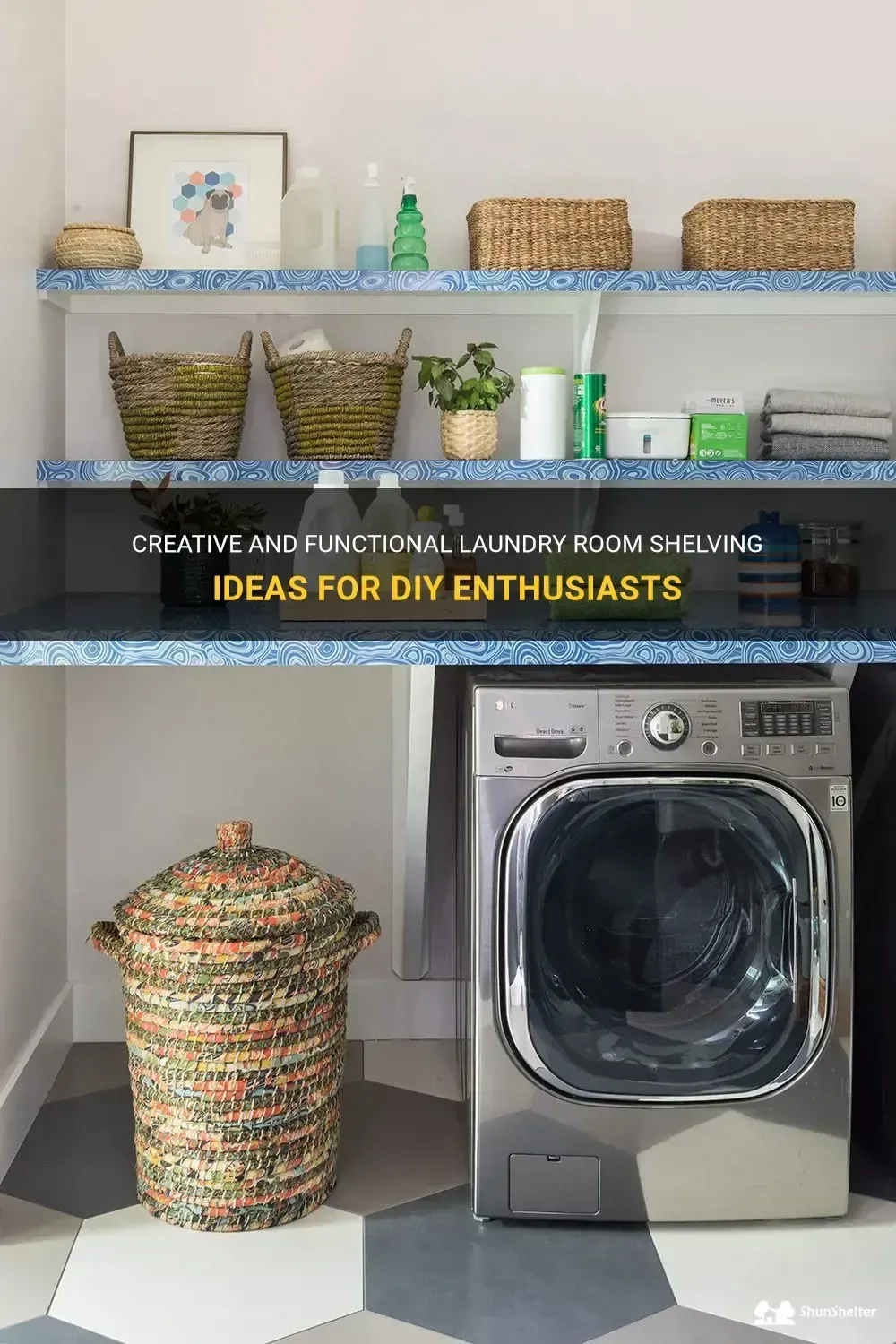 Smart do it yourself laundry room shelving ideas: Storage tips