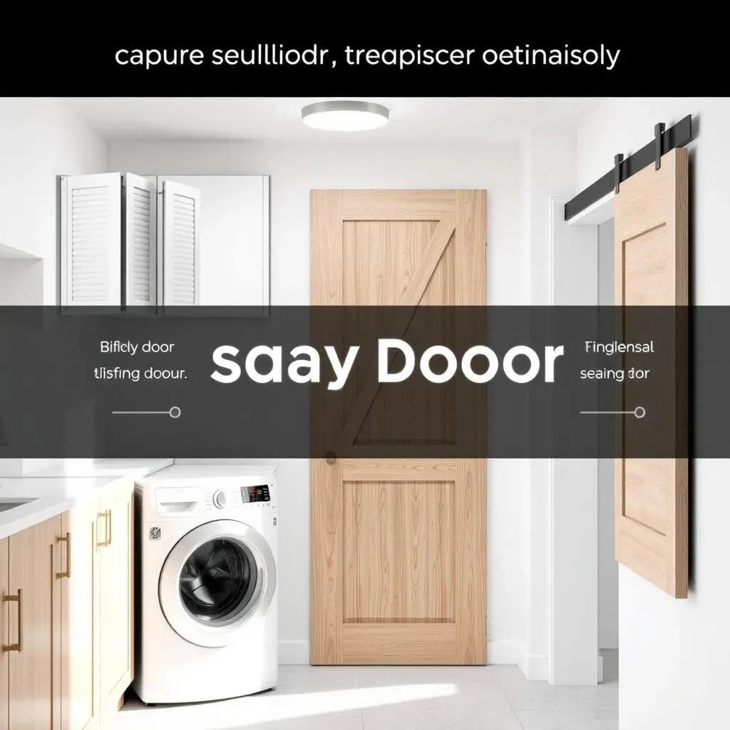 Amazing door ideas for small laundry room: Space Savers