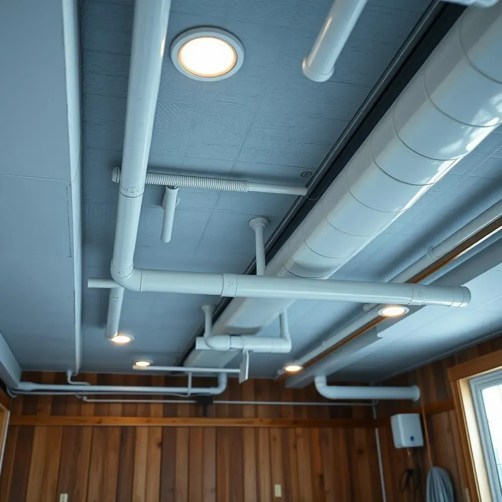 Dropped Ceilings in Basement Laundry Rooms: Practicality & Access