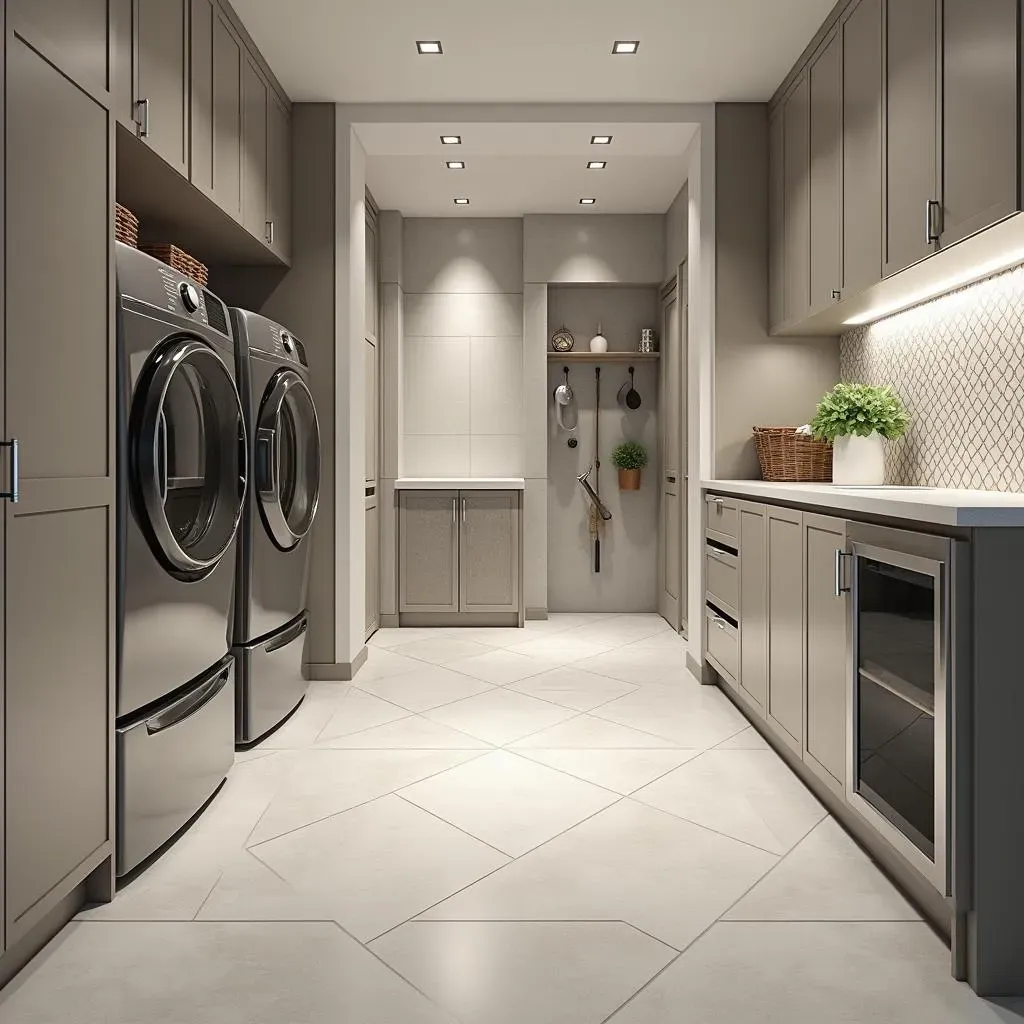 Durable and Stylish Modern Laundry Room Flooring Options: Vinyl, Tile, and More