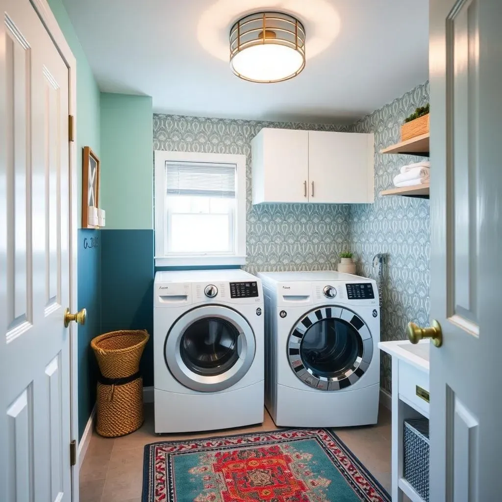 Easy Makeovers for Small Unfinished Laundry Rooms