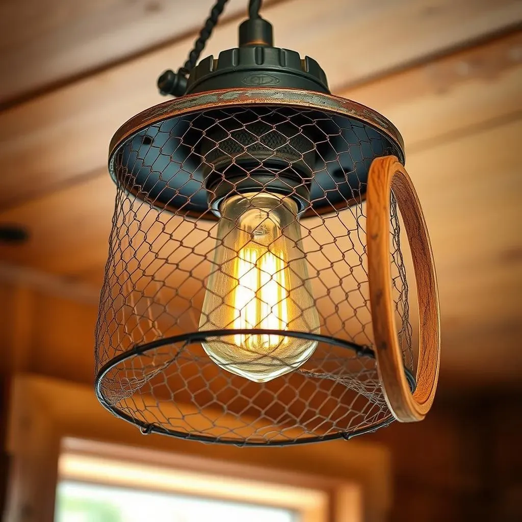 Easy Steps to a Farmhouse Style DIY Laundry Room Light