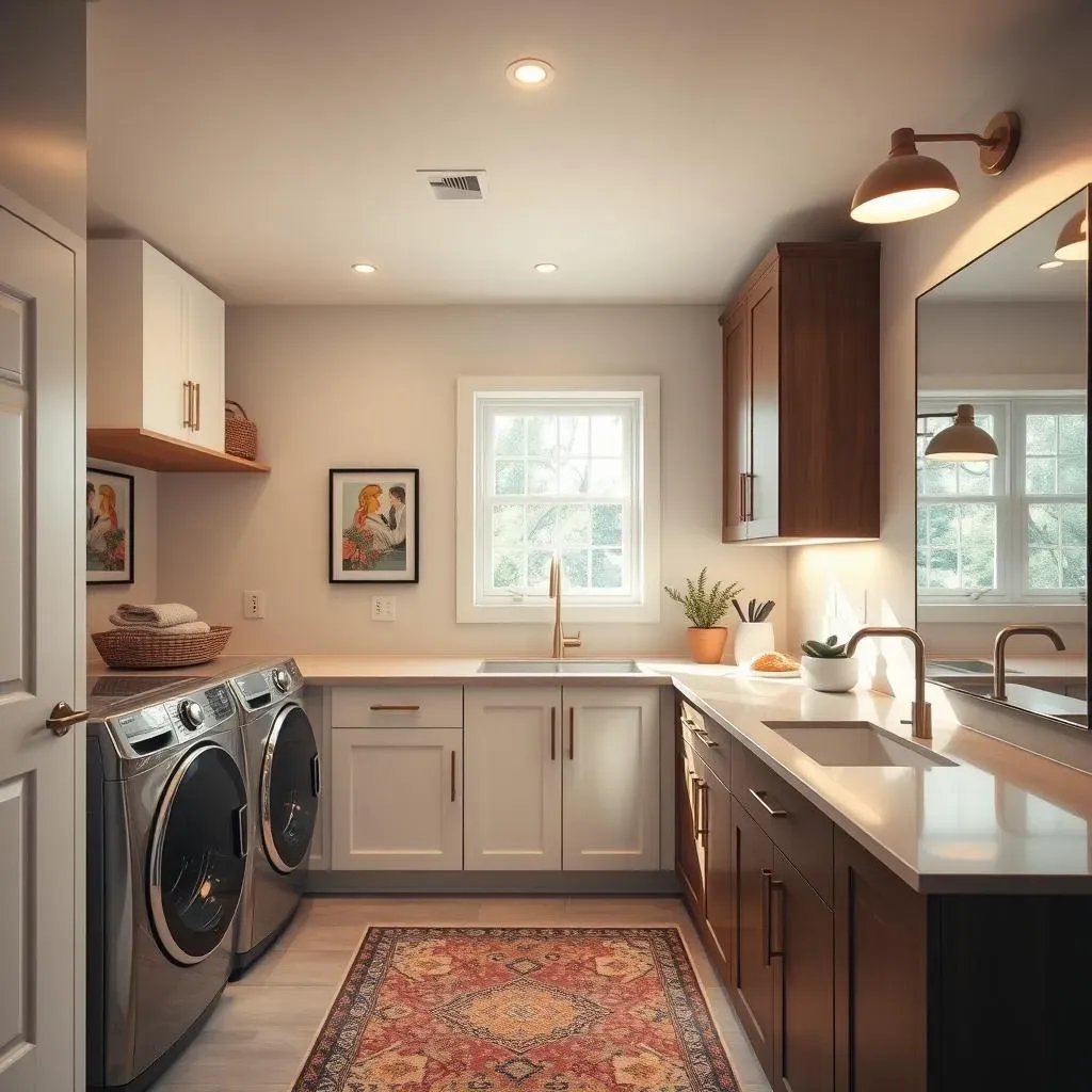 Elevate Your Chores: Lighting and Decor in Modern Laundry Rooms