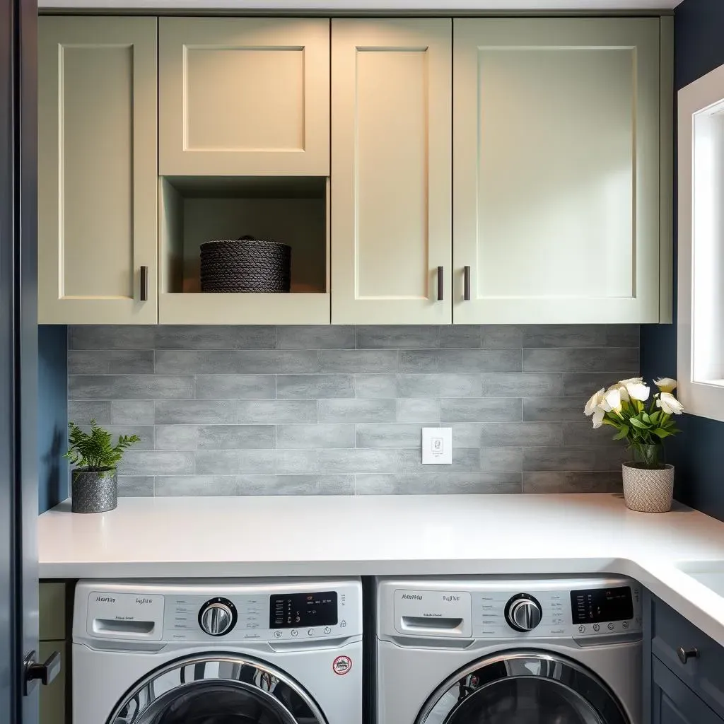 Elevate Your Laundry Room Design with Stylish Upper Cabinet Ideas
