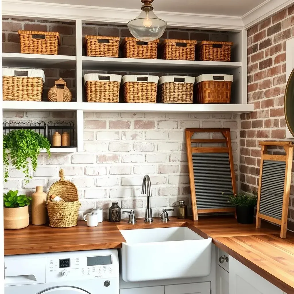 Embracing Rustic Elements in Your Laundry Room Decor